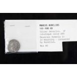 Roman Empire, Marcus Aurelius (161-180), silver denarius, obv: laureate bust right, rev: Armenia