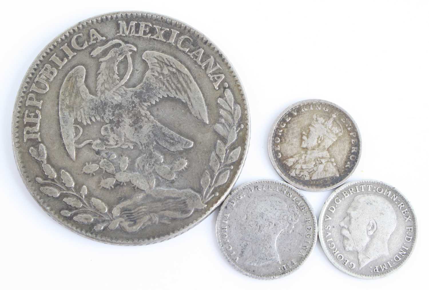 Great Britain, 1696? crown, William III laureate bust, rev; crowned shields around central lion, - Image 5 of 7