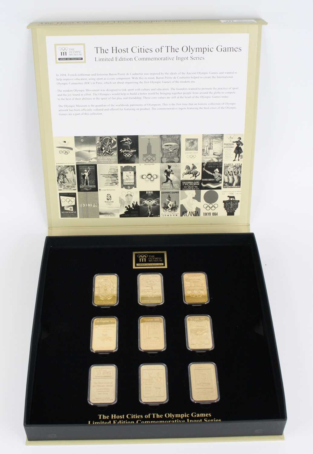 The Olympic Museum, The Host Cities of The Olympic Games Limited Edition Commemorative Ingot Series,