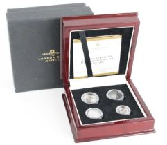The London Mint Office, The King Edward VII Four Coin Maundy Set (1902-1910), 4d to 1d, each dated