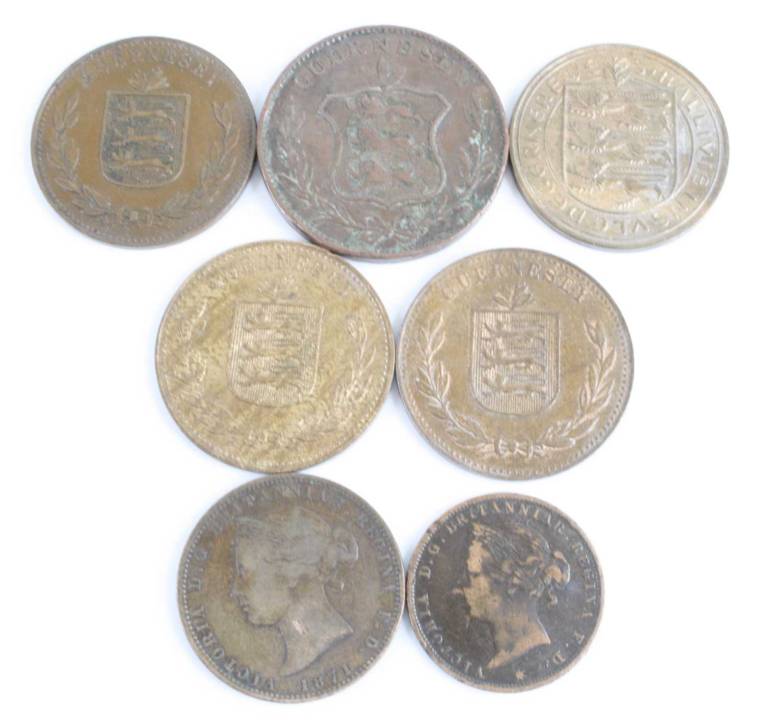 Great Britain and Channel Islands, a collection of coins and tokens to include an 1887 half crown, - Image 7 of 8