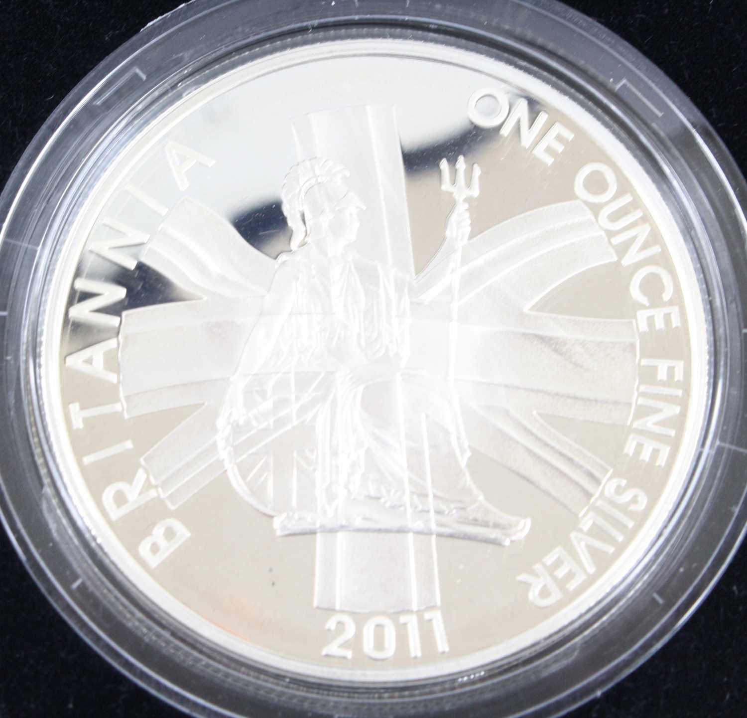 United Kingdom, The Royal Mint, The 2011 Britannia Four-Coin Silver Proof Set, 1oz fine silver two - Image 2 of 2