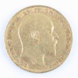 Great Britain, 1903 gold full sovereign, Edward VII, rev: St George and Dragon above date. (1)