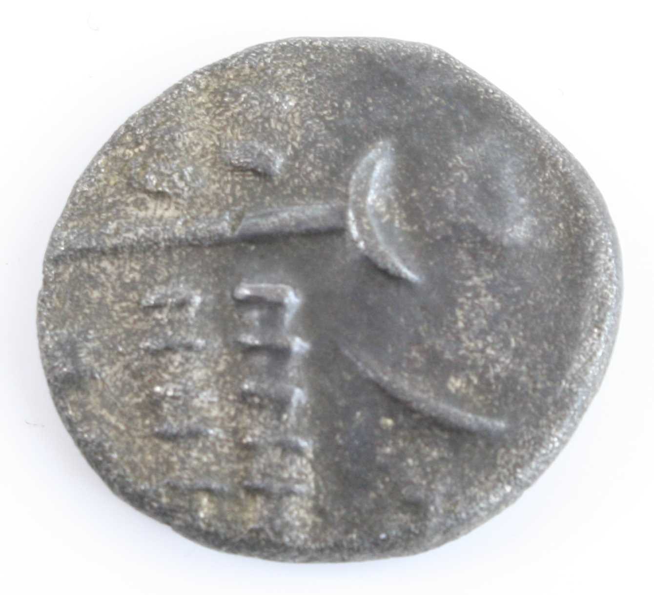 Celtic Britain, Durogtriges tribe 58-45 BC stater, Cranbourne Chase type, obv: degenerate profile