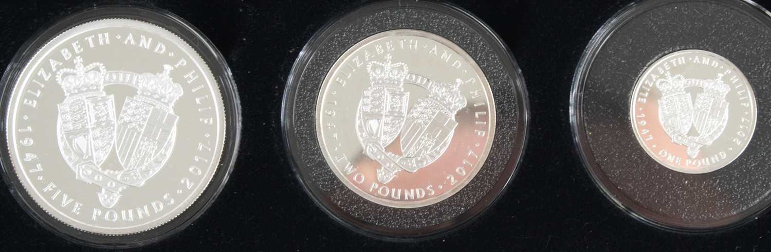 Great Britain, The Platinum Wedding Anniversay Solid Silver Proof Coin Collection, to include £5, £2 - Image 2 of 2