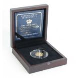 Bailiwick of Jersey, 2018 H.M. The Queen's Coronation 65th Anniversary Gold Proof Penny, boxed