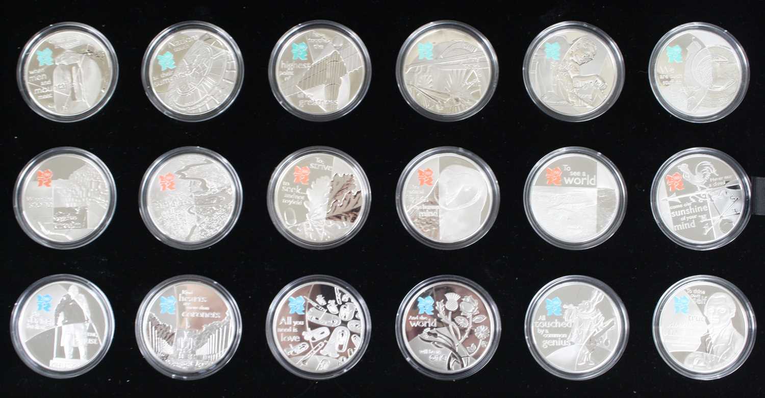 United Kingdom, The Royal Mint, A Celebration of Britain Silver Proof Collection, eighteen silver - Image 2 of 3