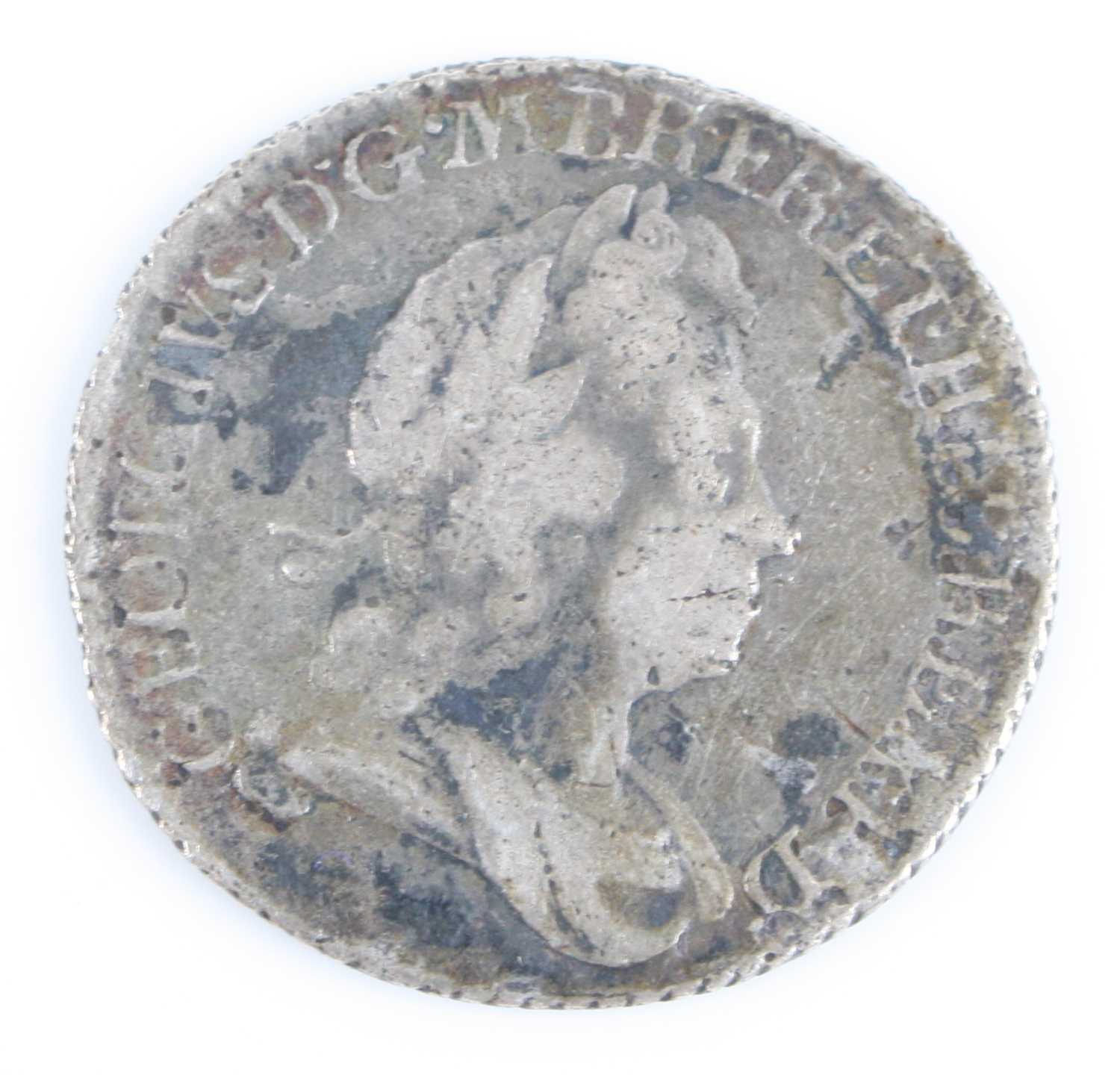 Great Britain, 1696? crown, William III laureate bust, rev; crowned shields around central lion, - Image 3 of 7