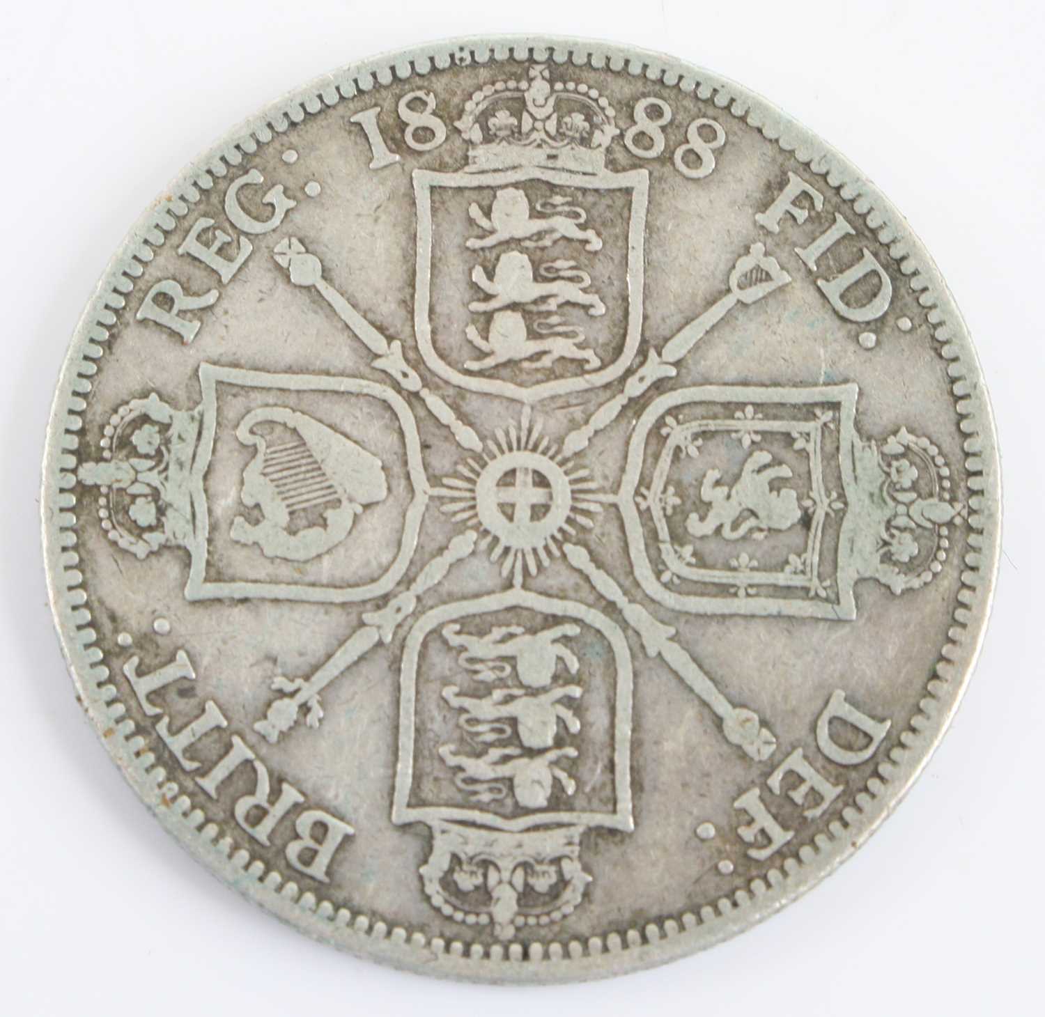 Great Britain, 1885 half crown, Victoria young bust, rev: crowned quartered shield within wreath, - Image 4 of 5