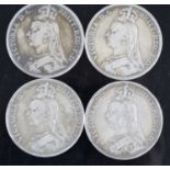 Great Britain, 1889 crown, Victoria jubilee bust, rev: St George and Dragon above date, together