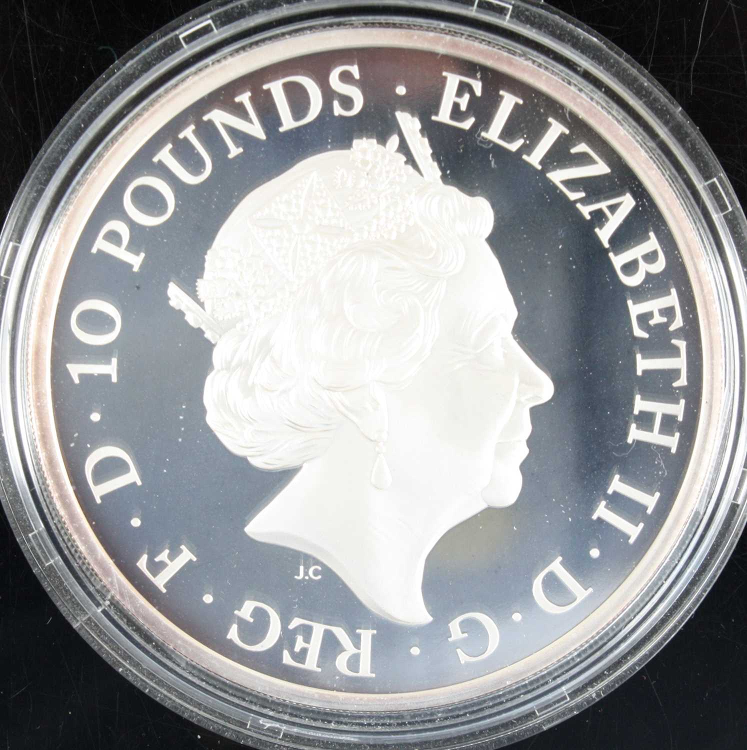 United Kingdom, The Royal Mint, The Sapphire Jubilee of Her Majesty The Queen 2017 Five-Ounce Silver - Image 2 of 3