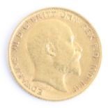 Great Britain, 1905 gold half sovereign, Edward VII, rev: St George and Dragon above date. (1)