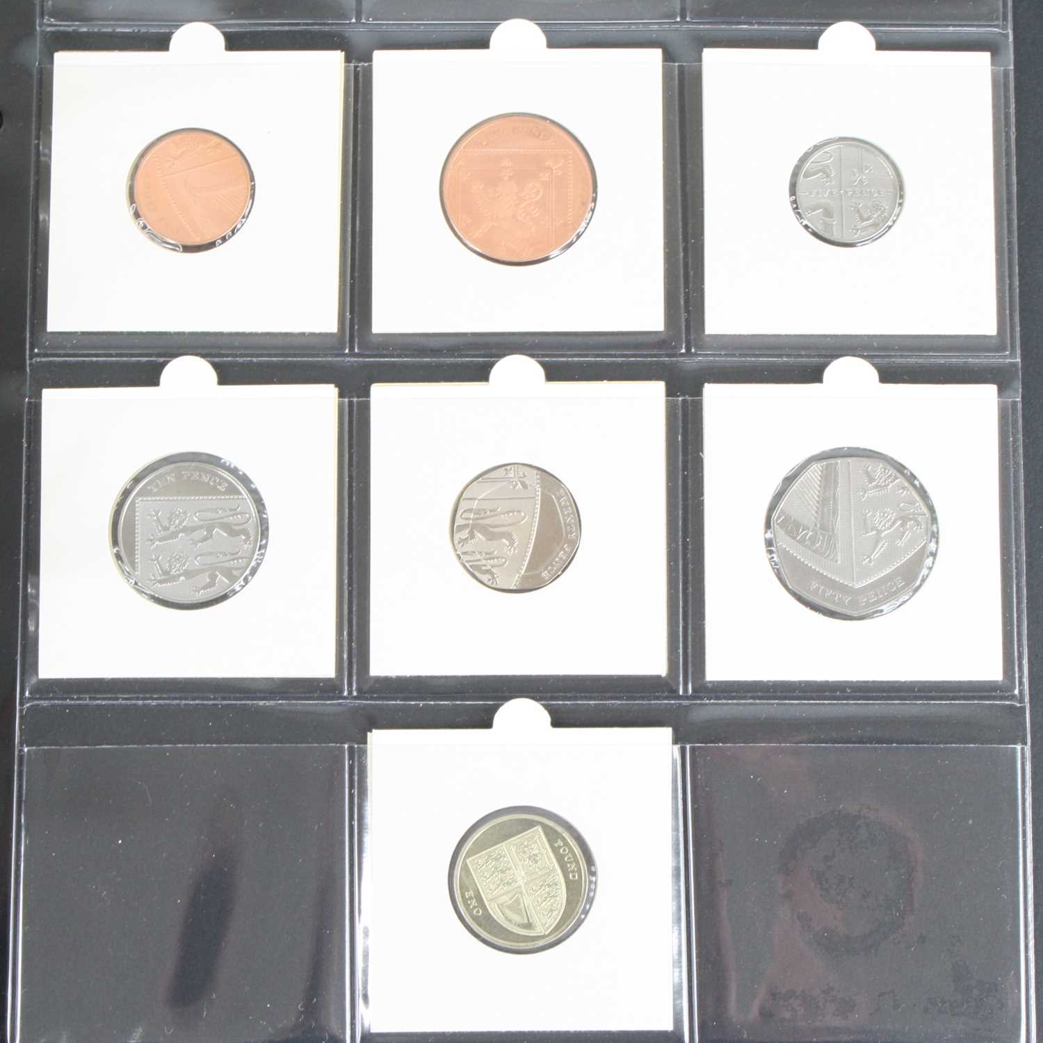 Great Britain, a Lindner folder of coins neatly arranged by year, many uncirculated to include 1937, - Image 13 of 15