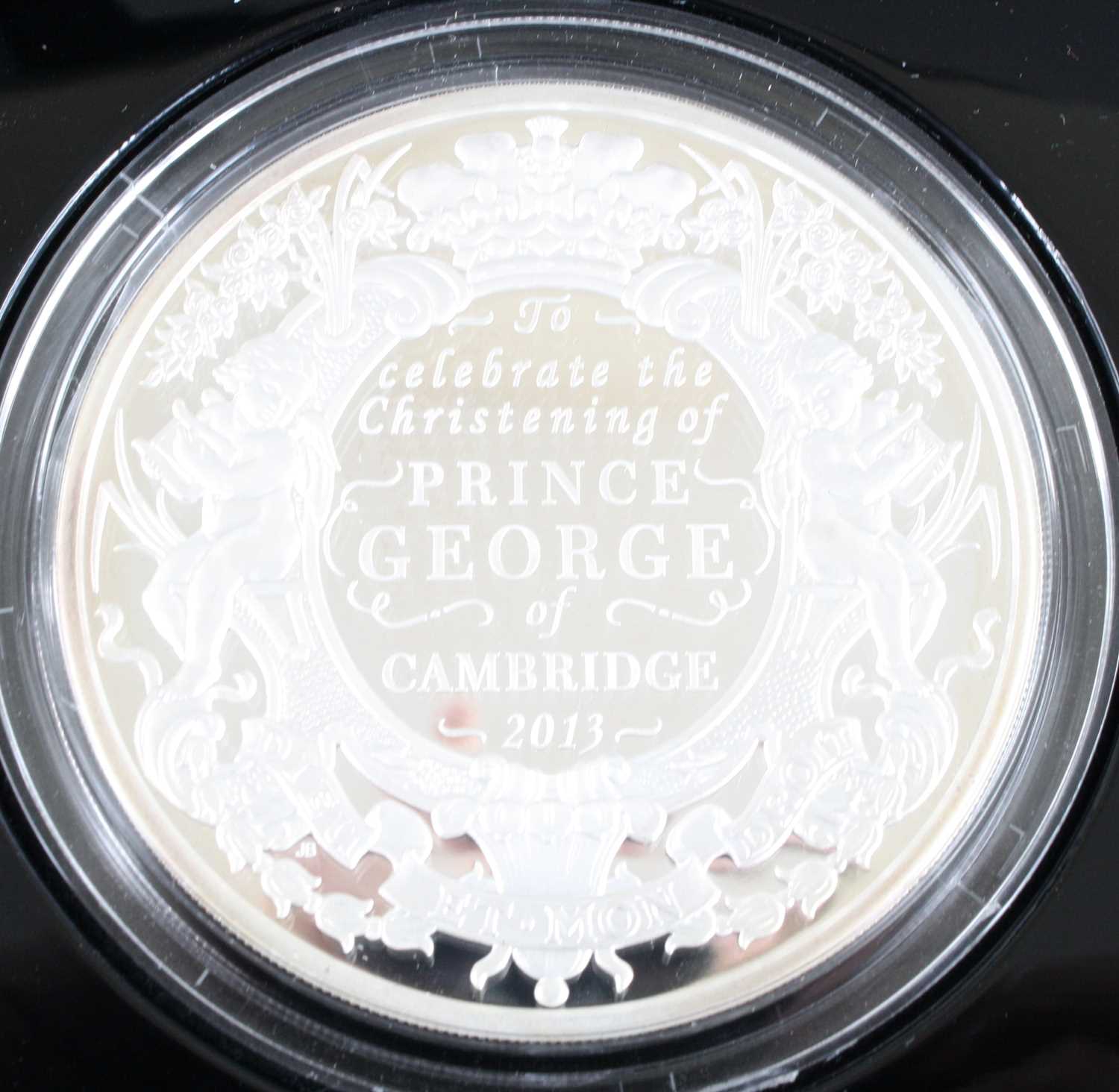 United Kingdom, The Royal Mint, The Christening of H.R.H. Prince George of Cambridge, 2013 Five- - Image 2 of 2