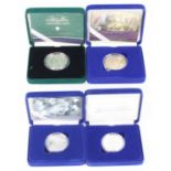 The Royal Mint, 2000 Queen Elizabeth The Queen Mother Silver Piedfort Centenary Crown, together with