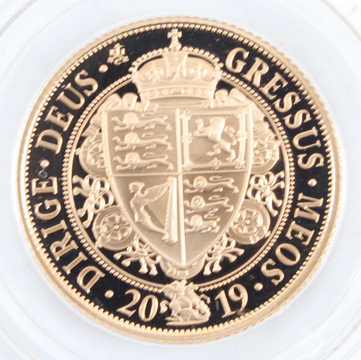 St Helena, East India Company, Queen Victoria 2019 Gold Proof Coin, obv: Elizabeth II, rev: - Image 3 of 3
