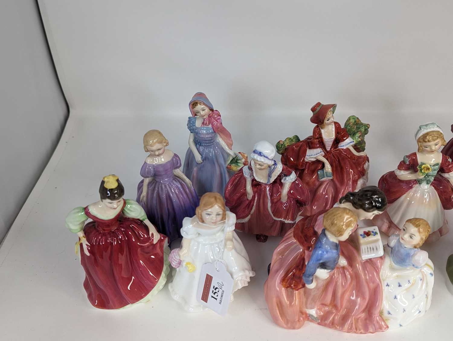 A collectin of 12 Royal Doulton figures of young ladies, to include Lindsay, Valerie, and Wendy, - Image 2 of 4