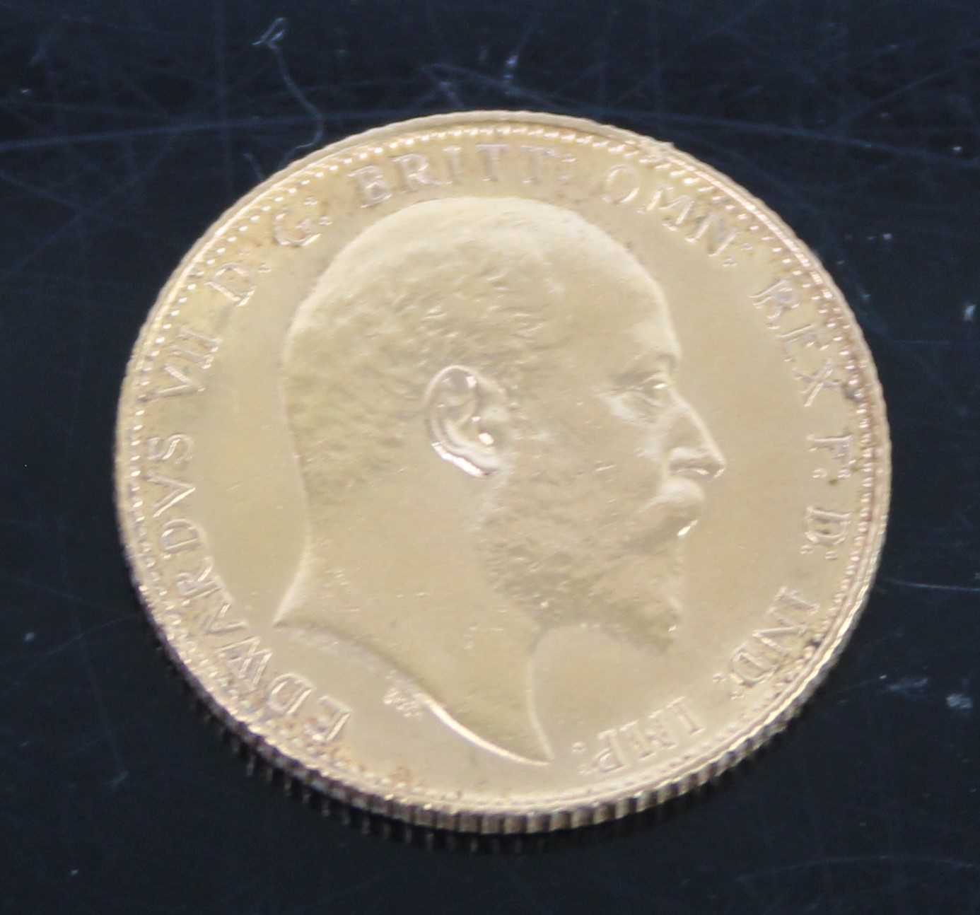 An Edward VII gold full sovereign 1910