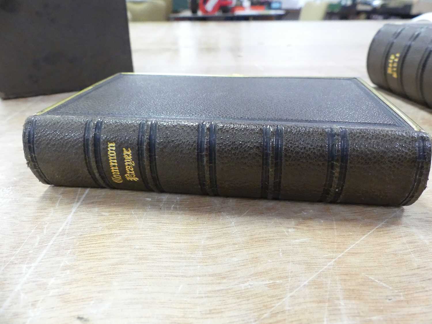 The Book of Common Prayer, Oxford University Press, 1861, full bound in tan leather with brass - Image 13 of 13