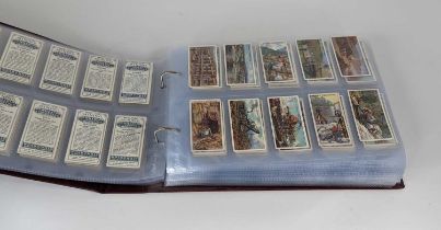 An album containing 18 full sets of cigarette cards, to include Wills and Mitchells SETS INCLUDE: