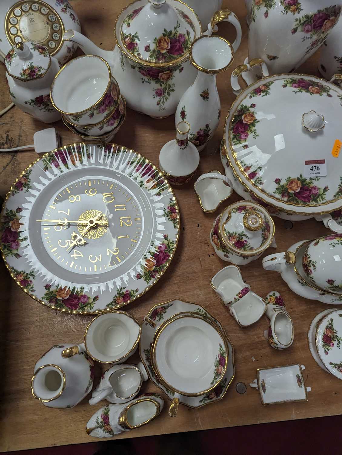 A collection of Royal Albert Old Country Roses table wares, to include tureens, teapot, coffee - Image 3 of 6