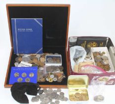 United States of America and World coinage. A collection of coins to include a Buffalo Nickel
