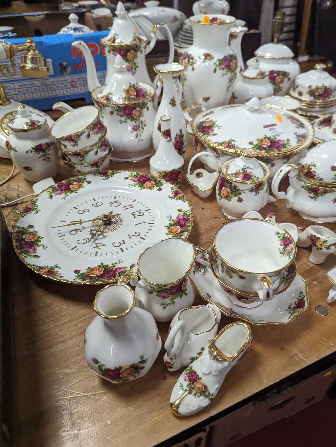 A collection of Royal Albert Old Country Roses table wares, to include tureens, teapot, coffee - Image 6 of 6