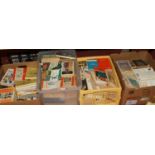 A large collection of books, mainly novels (4 boxes)