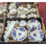 A collection of ceramics to include Royal Doulton figure of a lady 'Tenderness', a part dessert