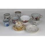 A collection of 18th century and later tea and coffee wares