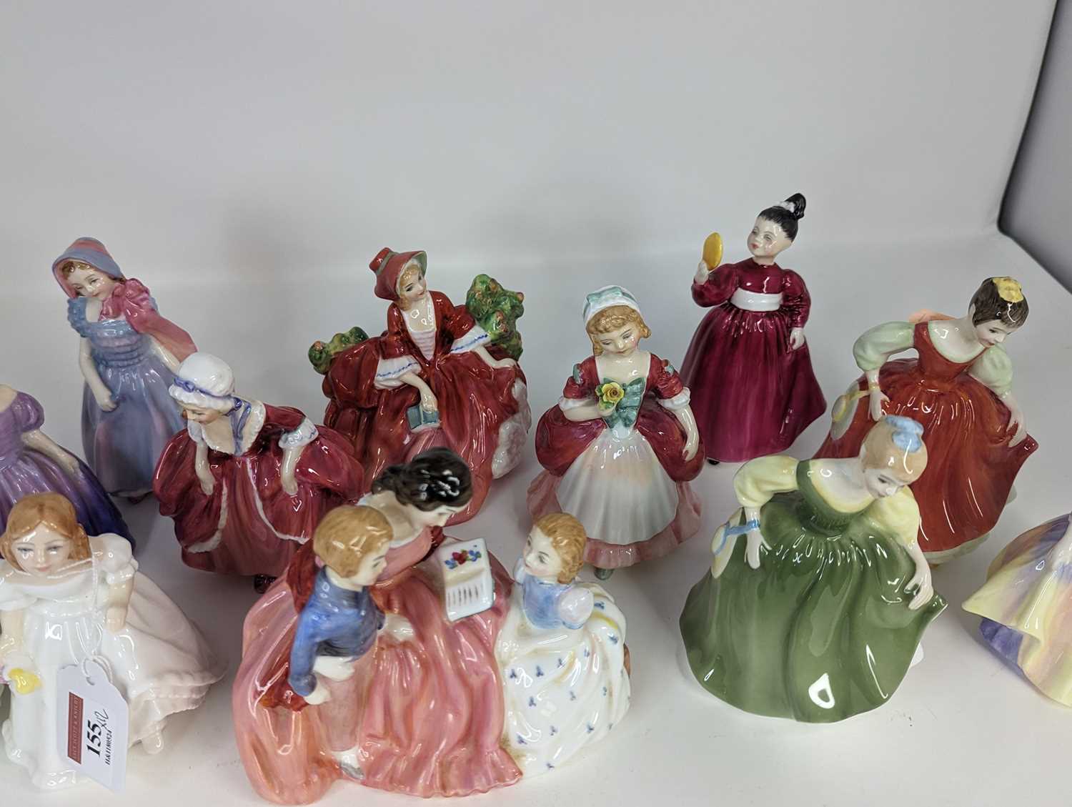 A collectin of 12 Royal Doulton figures of young ladies, to include Lindsay, Valerie, and Wendy, - Image 3 of 4