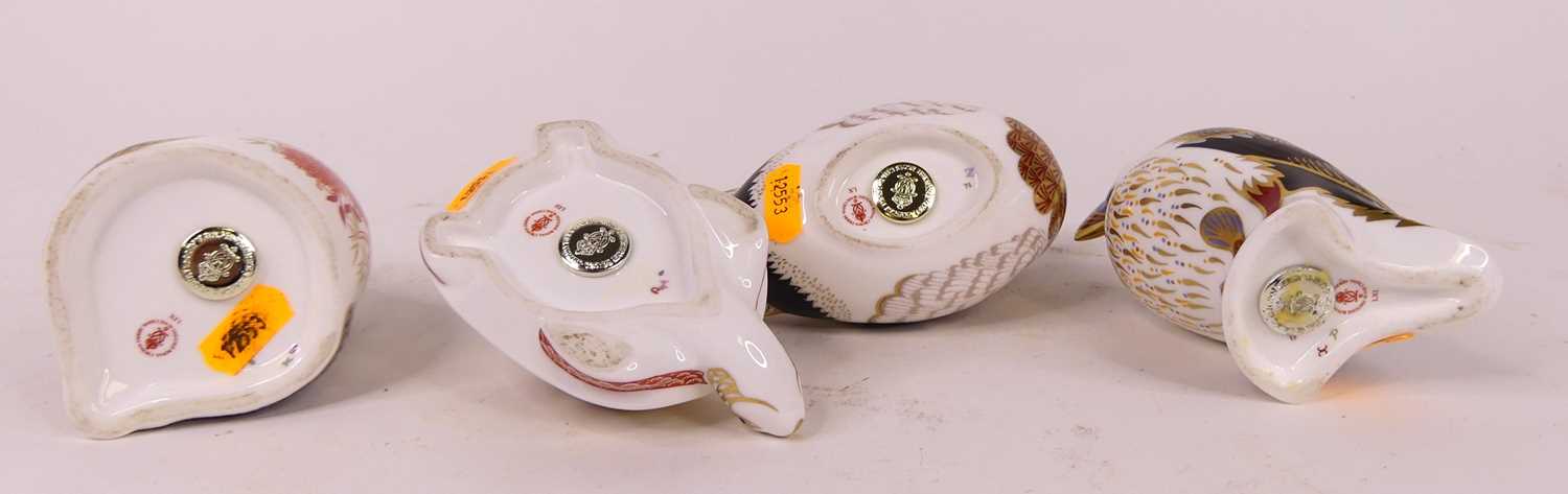 A collection of four Royal Crown Derby animal models, to include a mallard with gold stopper, - Image 2 of 2