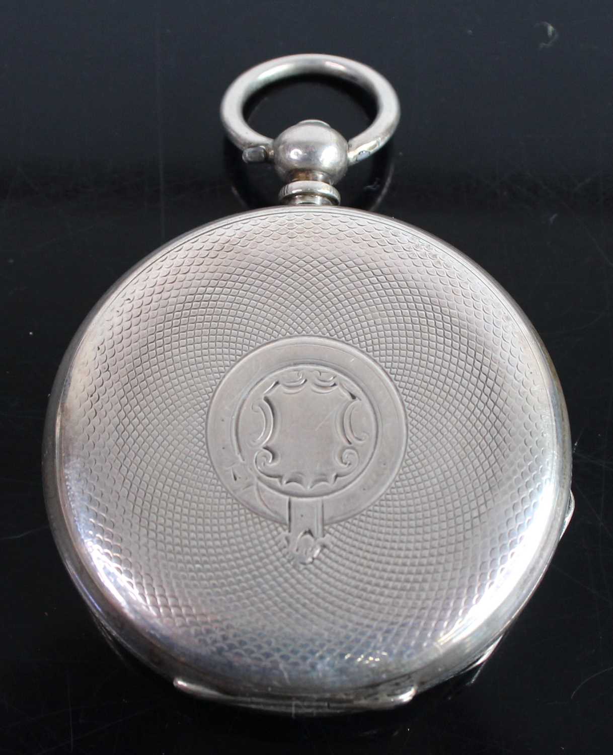 A North American silver cased gent's open faced pocket watch by Kendall of Portland, having - Image 2 of 2