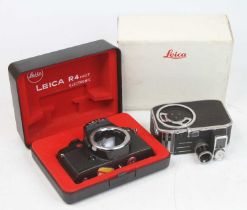 A Leica R4S film camera, numbered 1687818, in fitted case and outer cardboard box, with