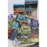 A collection of vintage football programmes, mainly Ipswich Town, 1980s and later