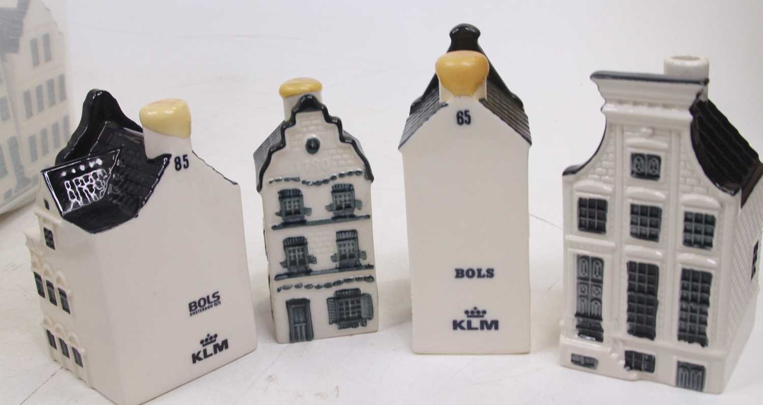 A collection of KLM Delft pottery models of houses Conditions looks to be good overall. - Image 2 of 2