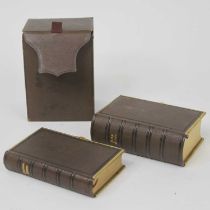 The Book of Common Prayer, Oxford University Press, 1861, full bound in tan leather with brass