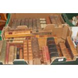 A collection of antique leather bound books, to include Meredith, George; Vittoria (two boxes)