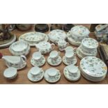 A Wedgwood Wild Strawberry pattern tea & dinner service 9 teacups, 6 saucers, 12 tea plates, 7