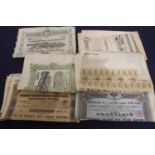A collection of early 20th century Russian Share & Bond Certificates