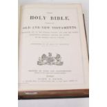 An early 20th century leather bound family Bible