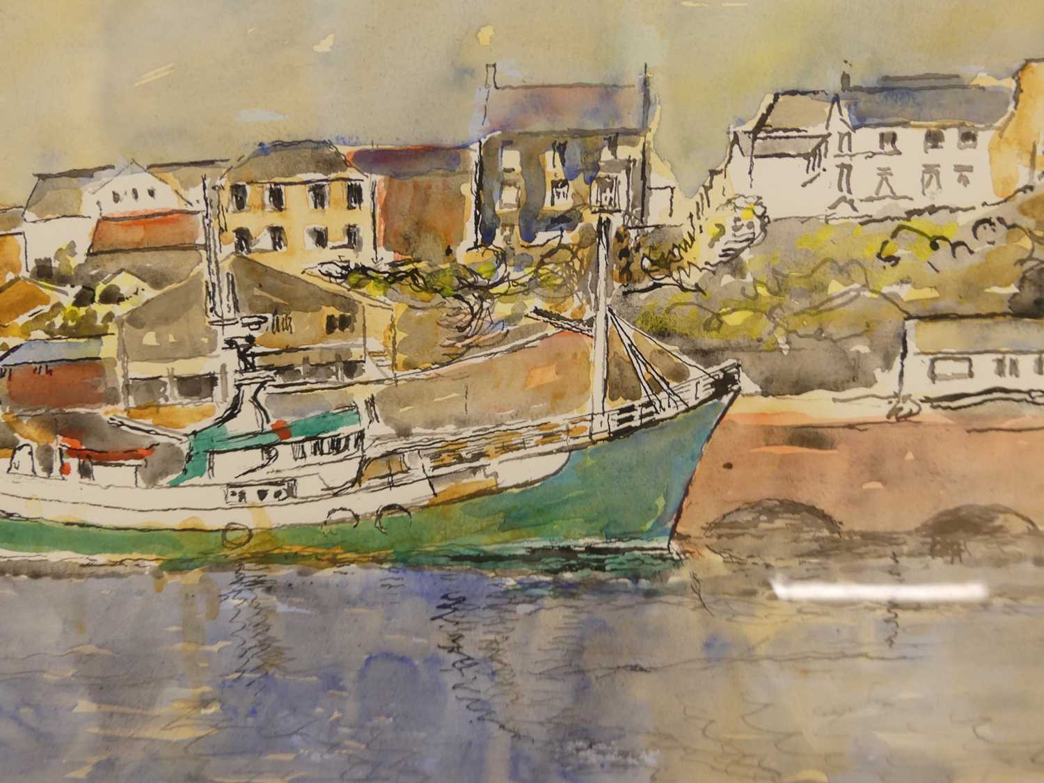 Arthur Giradelli (1911-2009) - Milford Haven harbour, watercolour, 37 x 55cm; and one other by the - Bild 2 aus 4
