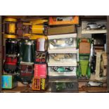 One box containing a quantity of modern issue and vintage diecast to include Matchbox Models of