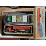 A Dinky Toys No. 521 Bedford articulated lorry; together with a Dinky Toys No.522 Code 3 Bedford