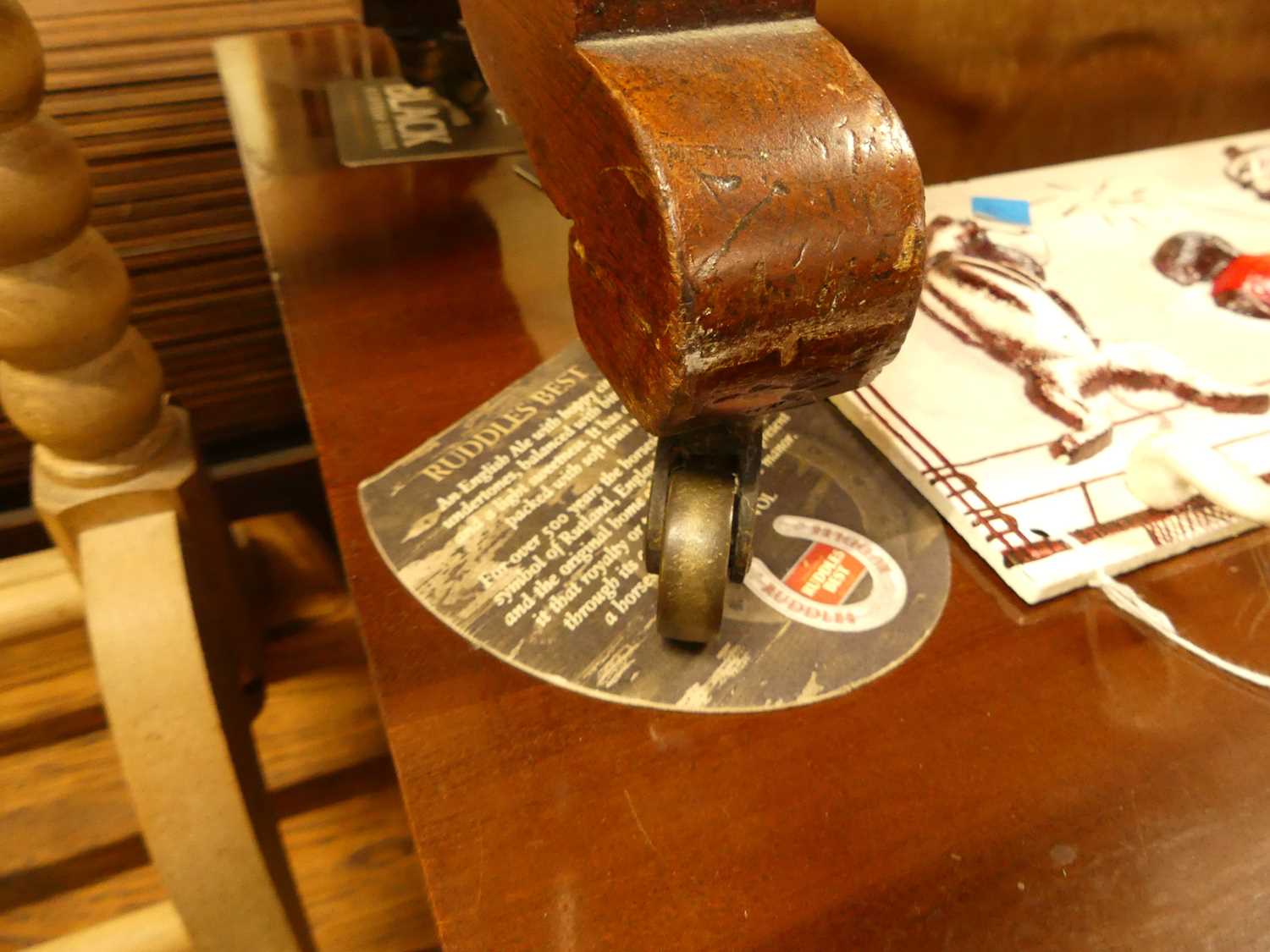 A mid-Victorian figured walnut Sutherland table, raised on spiral fluted and turned supports, w.89cm - Image 3 of 4