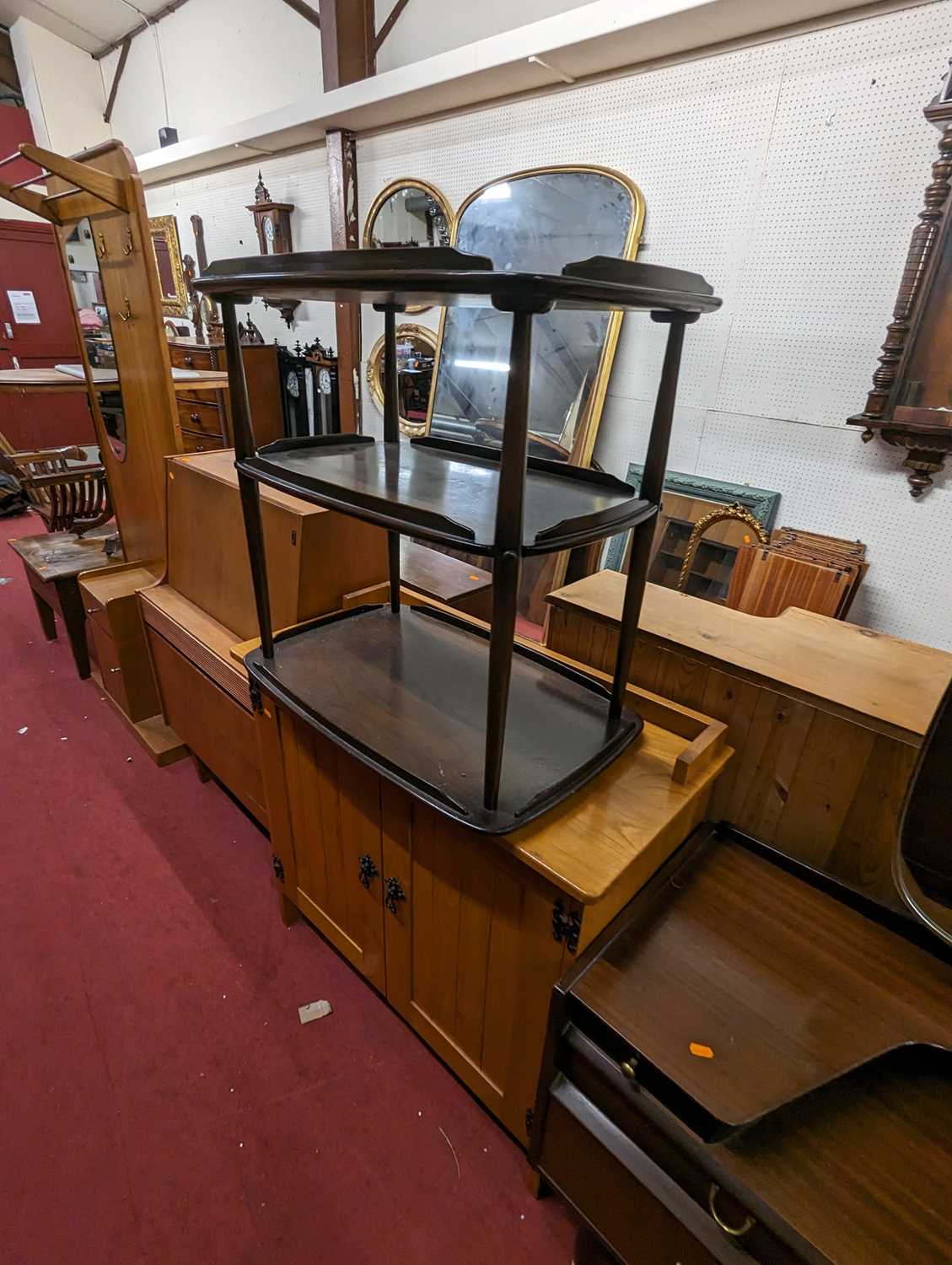 A collection of mid-century furniture, to include G-Plan teak and mirrorback dressing chest, Ercol - Image 2 of 6