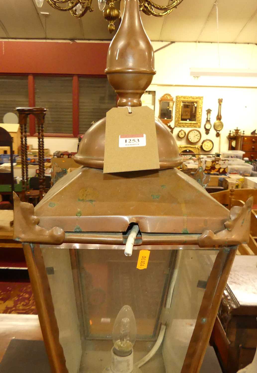 A converted copper lantern - Image 2 of 3