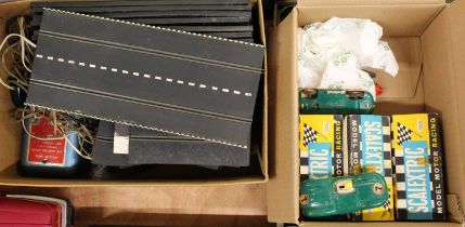 A collection of mixed vintage Scalextric, to include a Vanwall racing car (boxed), a No.C62 Ferrari,