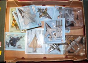 A collection of Italeri Fabbri 1/100 scale mail order release aircraft