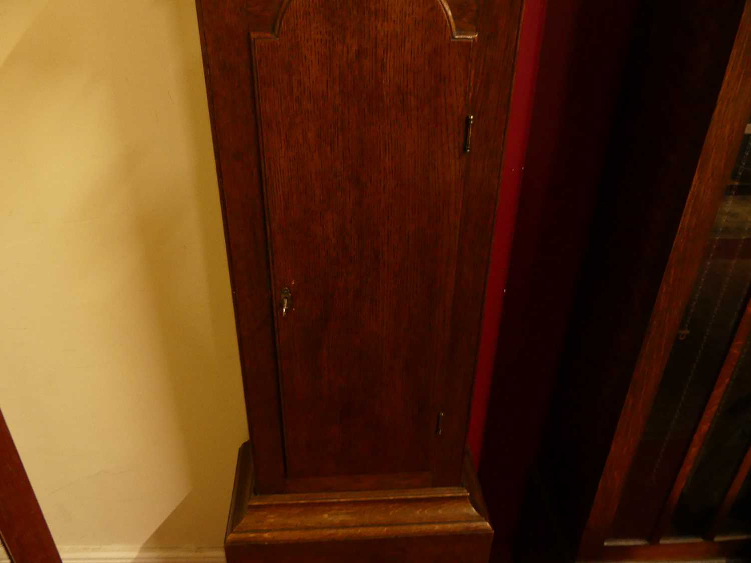 Martin of Feversham - early 19th century oak longcase clock, having a 12" painted arched dial, - Image 2 of 10